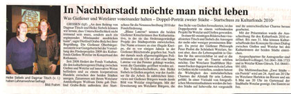 Gieener Anzeiger vom 16.04.2010