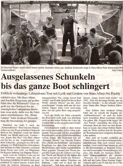 Gieener Anzeiger vom 08.06.2011