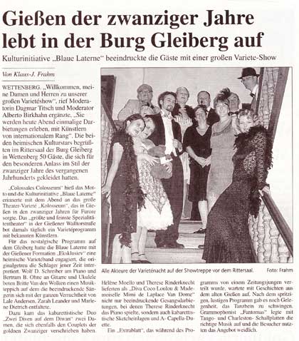 Gieener Anzeiger vom 07.11.2011